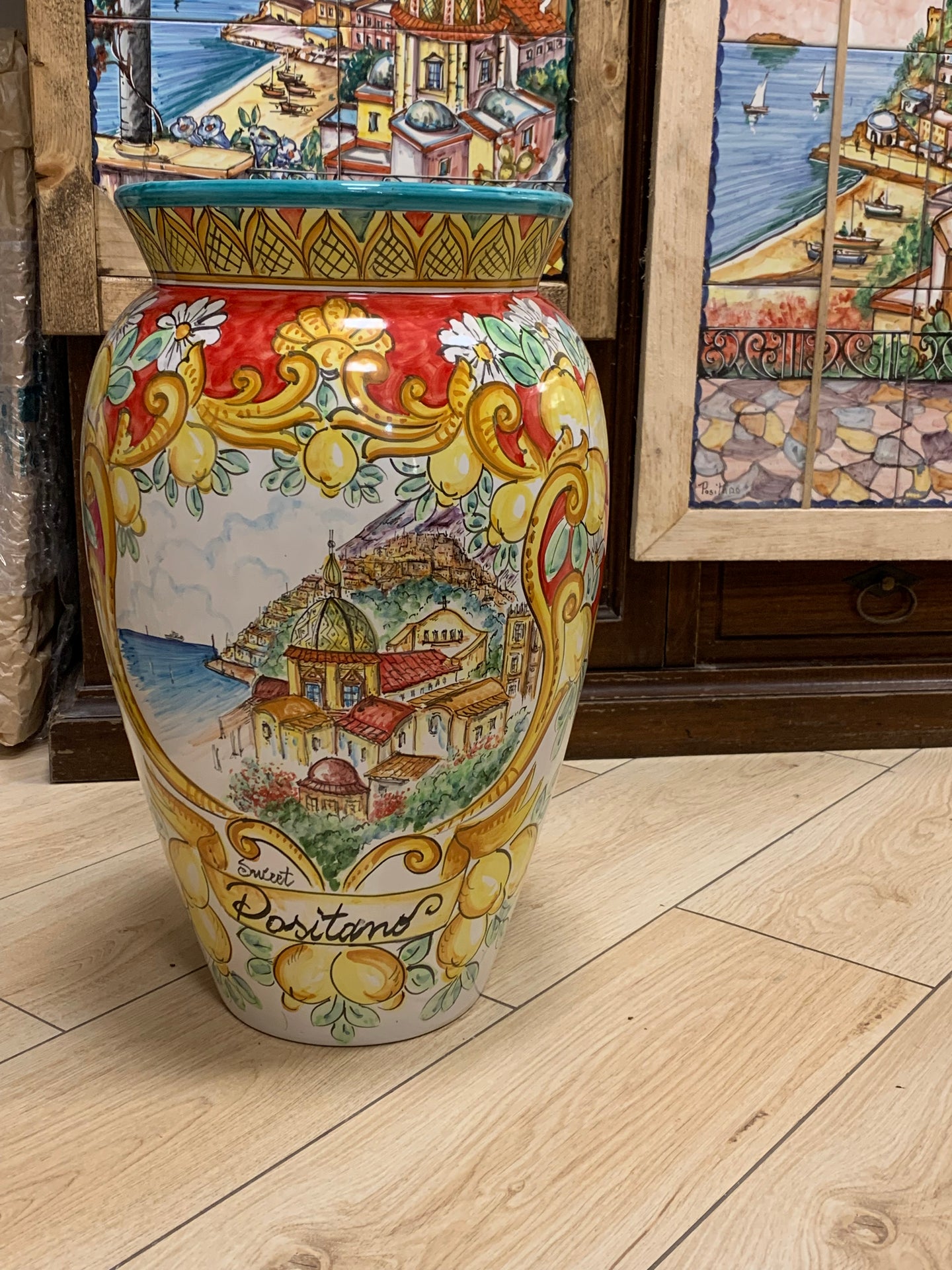 Ceramic Vase "Red Positano"