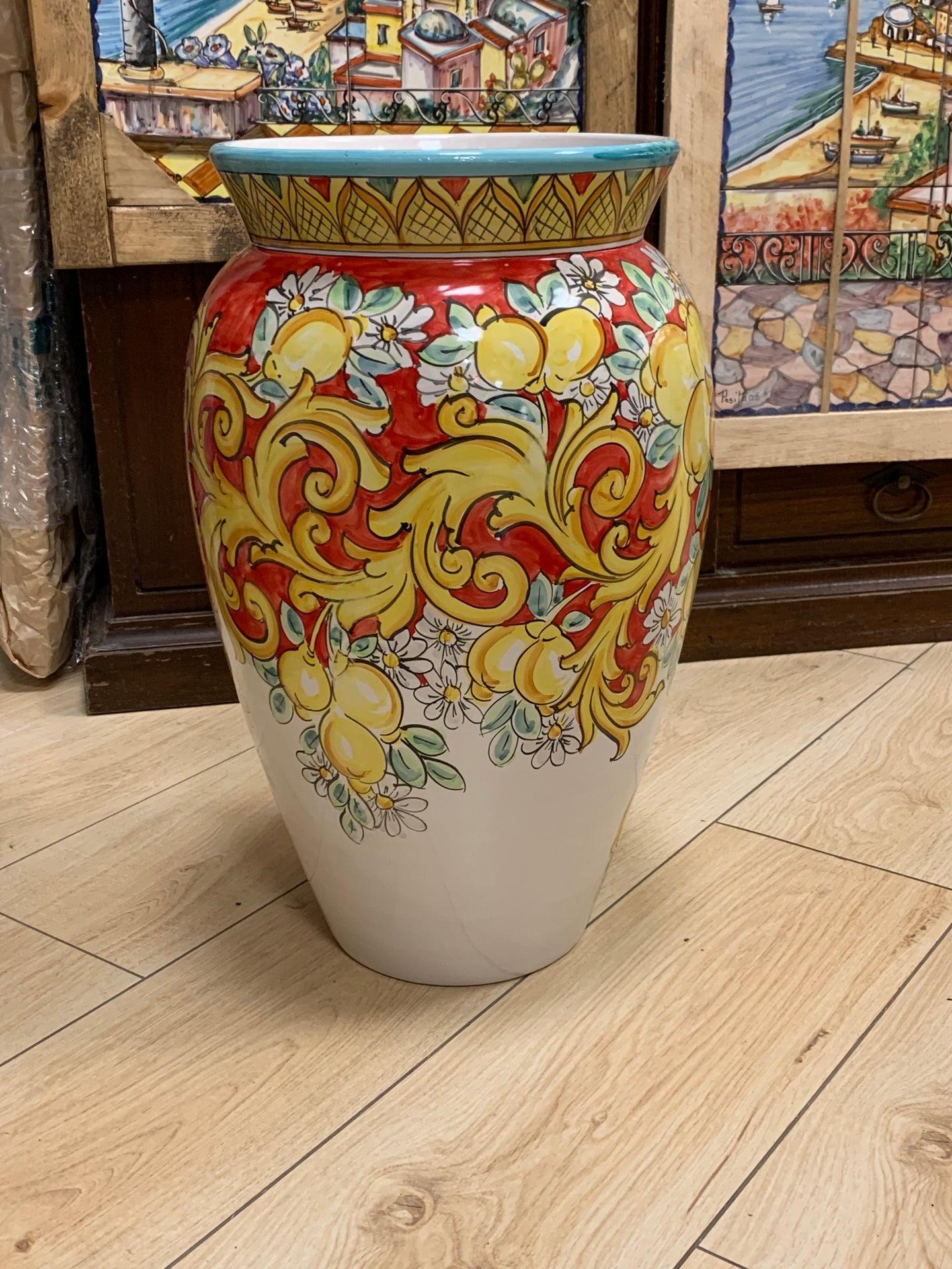 Ceramic Vase "Red Positano"