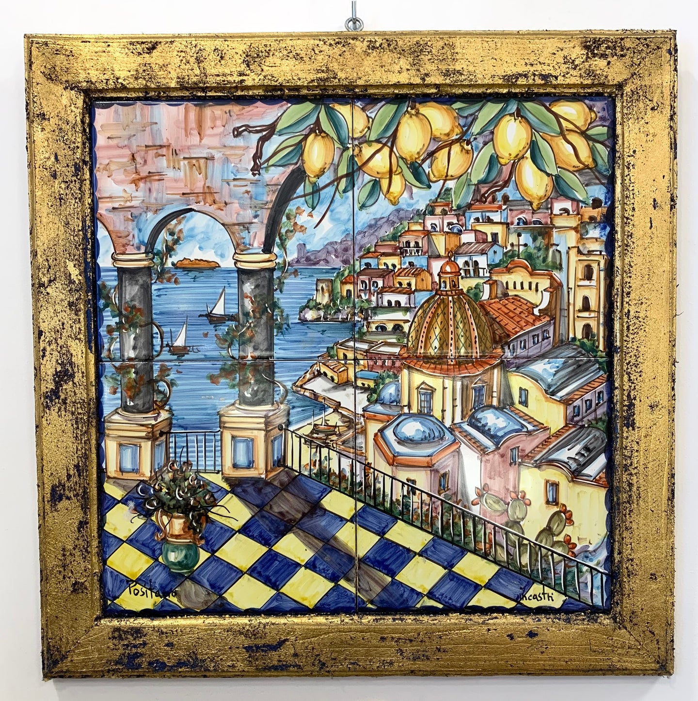 Quadro Positano in ceramica (n4)