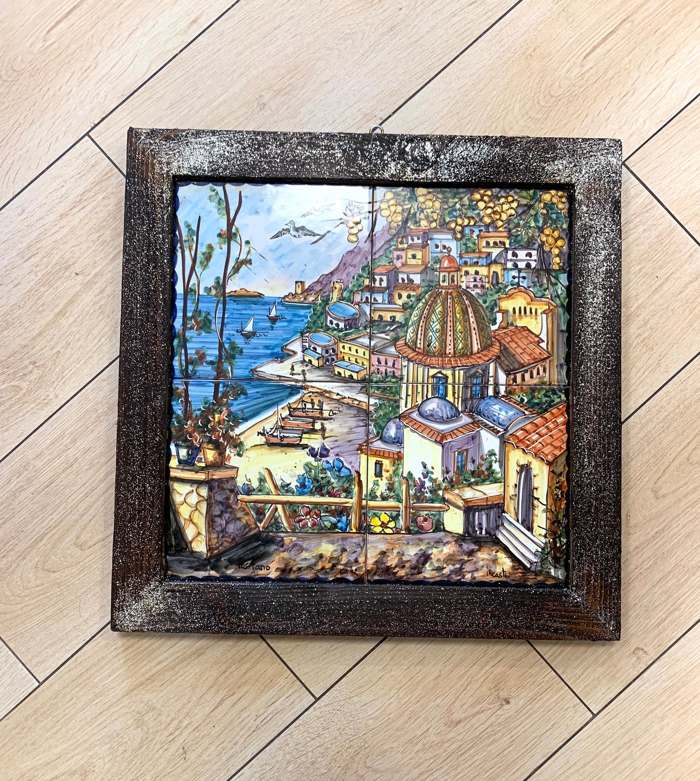 Ceramic Positano Painting (n9)